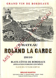 Chateau Roland la Garde Blaye-C&ocirc;tes de Bordeaux
