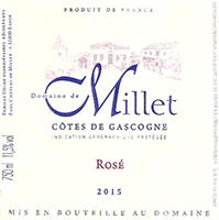 Domaine de Millet C&ograve;tes de Gascogne Ros&eacute;