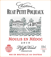 Ch&acirc;teau Ruat Petit Poujeaux Moulis en M&eacute;doc