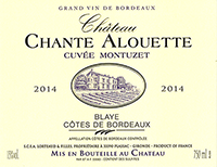 Ch&acirc;teau Chante Alouette Blaye-C&ocirc;tes de Bordeaux Cuv&eacute;e Montuzet