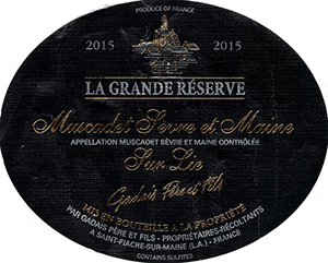 Domaine Gadais Muscadet S&egrave;vre et Maine