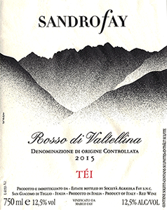 Sandro Fay Rosso di Valtellina T&eacute;i