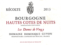 Dominique Guyon Les Dames de Vergy Bourgogne Hautes C&ocirc;tes de Nuits