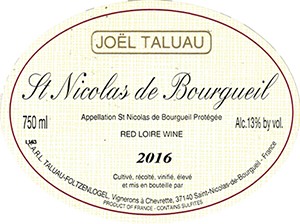 Jo&euml;l Taluau Saint Nicolas de Bourgueil