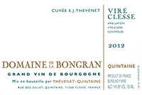 Domaine de la Bongran Vir&eacute;-Cless&eacute; Cuv&eacute;e E.J. Thevenet