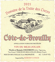 Nicole et Romain Chanrion Côte de Brouilly