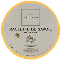 Paccard Raclette cheese from Haut Savoie, France
