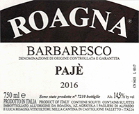 Roagna Barbaresco Pajè