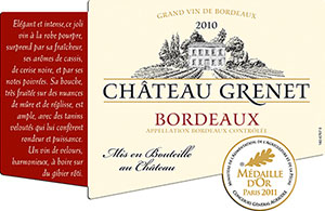 Ch&acirc;teau Grenet Bordeaux Rouge