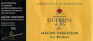 Domaine Guerrin & Fils M&acirc;con-Vergisson Les Rochers