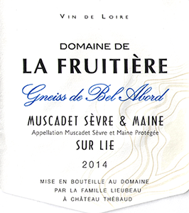 Gneiss de Bel Abord Muscadet S&egrave;vre et Maine