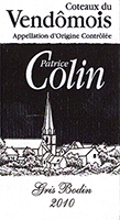 Patrice Colin Coteaux du Vend&ocirc;mois ‘Gris Bodin’