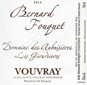 Bernard Fouquet ‘Les Girardi&egrave;res’ Vouvray 