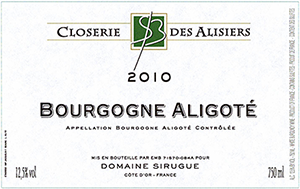 Closerie des Alisiers Bourgogne Aligot&eacute;