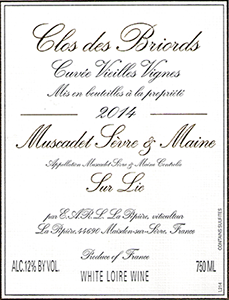 La P&eacute;pi&egrave;re Muscadet S&egrave;vre et Maine &lsquo;Clos de Briords&rsquo;